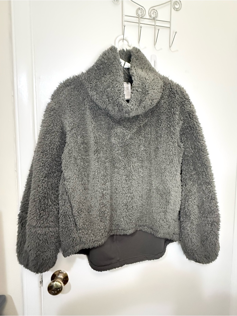 Lululemon Cozy Olive Green Teddy Pullover Sweater